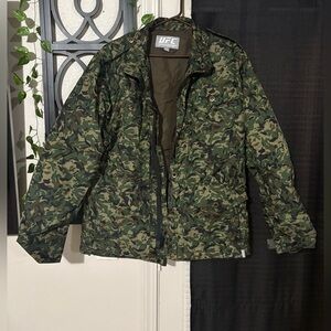 UFC Olive Green Jacket heavy duty rain coat